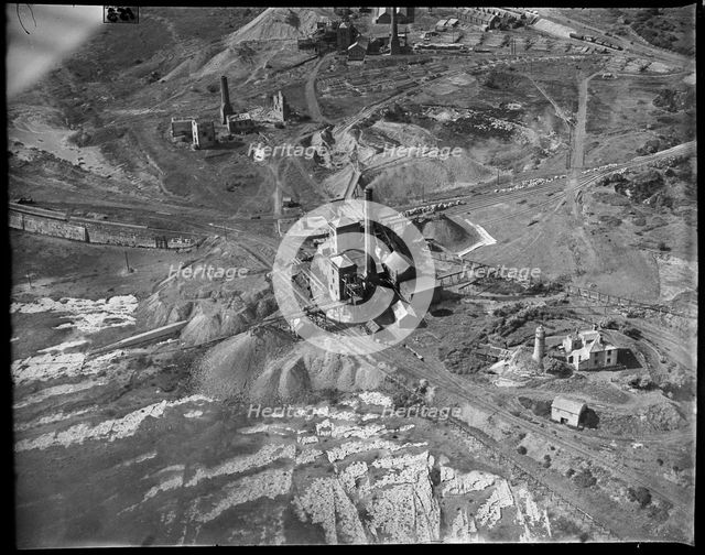 The new Annie Lowther Pit and environs at Hodbarrow Iron Ore Mines, Millom, Cumbria, c1930s. Creator: Arthur William Hobart.