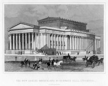 The New Assize Courts, and St George's Hall, Liverpool, Lancashire, 19th century.Artist: Thomas Tallis
