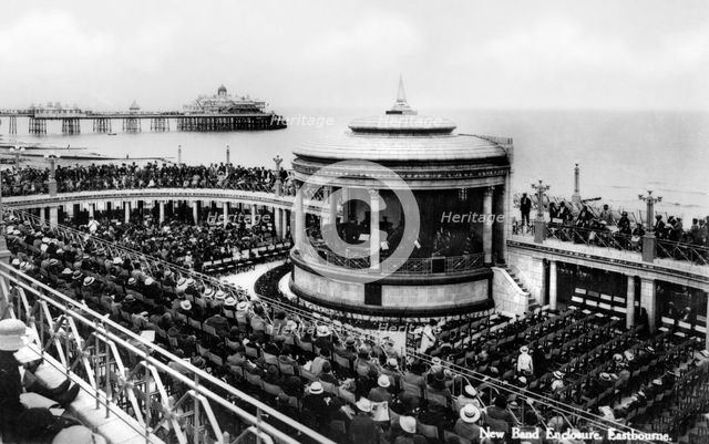 The new band enclosure, Eastbourne, East Sussex, early 20th century. Artist: Unknown