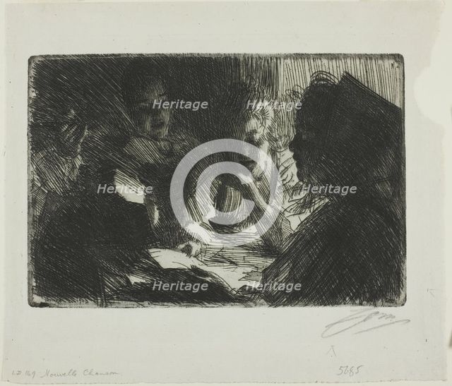 The New Ballad, 1903. Creator: Anders Leonard Zorn.
