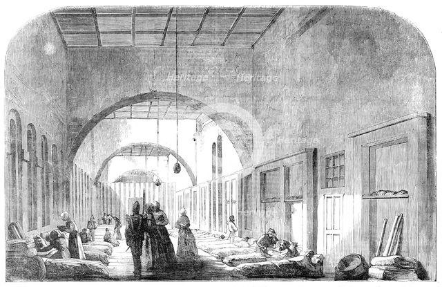 The New Barrack-Hospital, at Scutari, 1854. Creator: Unknown.