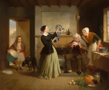 The New Bonnet, 1858. Creator: Francis William Edmonds