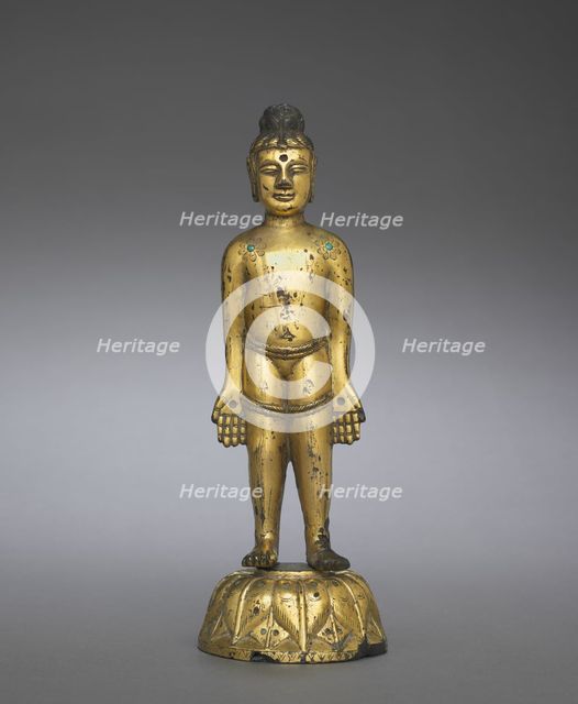 The New-born Buddha, 400s. Creator: Unknown.