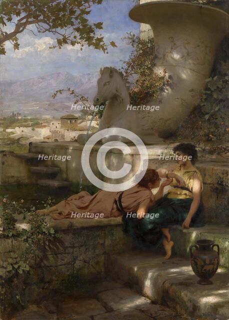 The New Bracelet, ca. 1883. Artist: Siemiradzki, Henryk (1843-1902)