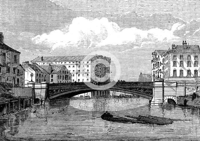The New Bridge at Leeds, 1873. Creator: Unknown.