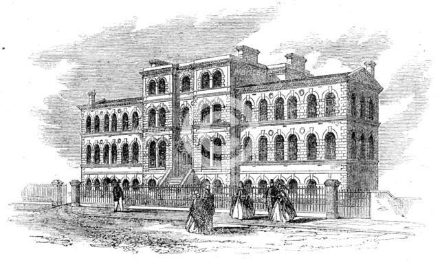 The new cancer hospital at Brompton, 1862.  Creator: Unknown.