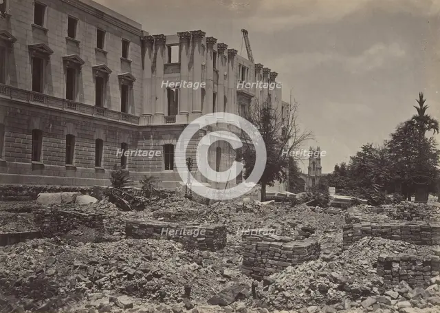 The New Capitol, Columbia, South Carolina, 1860s. Creator: George N. Barnard.