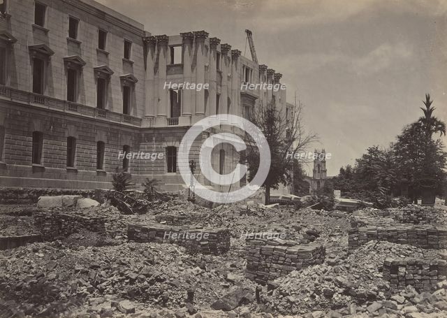 The New Capitol, Columbia, South Carolina, 1860s. Creator: George N. Barnard.