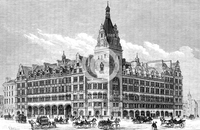 The new Central Station Hotel, Glasgow, 1883. Creator: Unknown.
