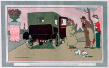 The new chauffeur French motoring cartoon, 1913. Artist: Jean Villemot