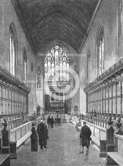 ''The New Chapel, Queens College, Cambridge', 1891. Creator: Unknown.