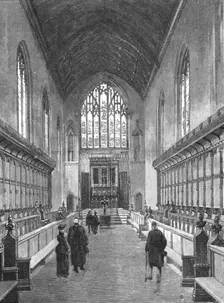 'The New Chapel, Queens College, Cambridge 1891. Creator: Unknown