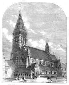 The new Church of St. Michael and All Angels, Shoreditch, 1865. Creator: Unknown