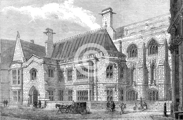 The new City Corporation Library, Guildhall, 1872. Creator: Unknown.