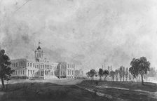 The New City Hall, New York, 1811-ca. 1813. Creator: Pavel Petrovic Svin'in
