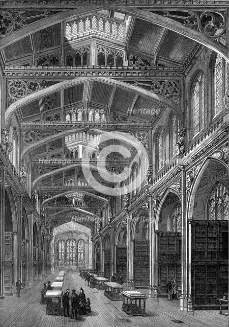 The new City Library, Guildhall, 1872. Creator: Unknown.