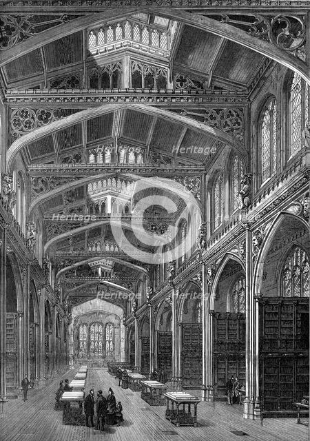 The new City Library, Guildhall, 1872. Creator: Unknown.