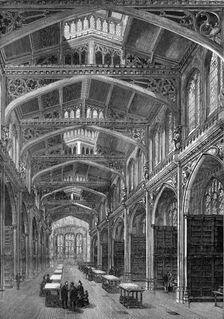 The new City Library, Guildhall, 1872. Creator: Unknown