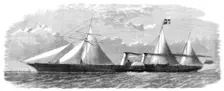 The new clipper steam-ship "Ly-ee-moon", built for the opium trade, 1860. Creator: Unknown
