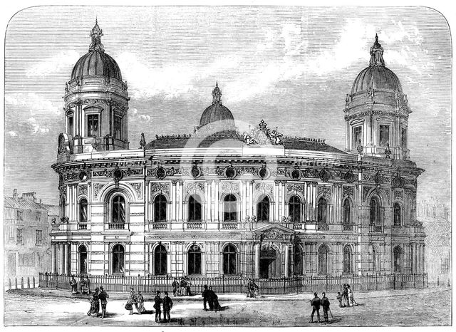 The new dock offices, Hull, 1871. Creator: Unknown.