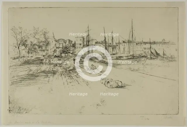 The New Dock at la Rochelle, 1904. Creator: Gustave Leheutre.