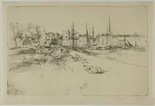 The New Dock at la Rochelle, 1904. Creator: Gustave Leheutre