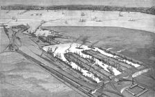 The new East and West India Docks at Tilbury, opened last week 1886. Creator: Unknown