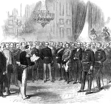 The New Empire of Germany: the President of the North German Federal Assembly..., 1871. Creator: Unknown