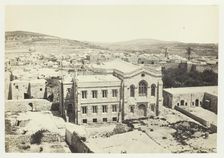 The New English Church from the Tower of Hippicus, Jerusalem, 1857. Creator: Francis Frith