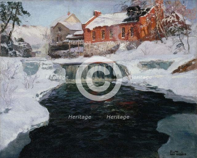 The new factory in Lillehammer, between 1905 and 1906. Creator: Frits Thaulow.
