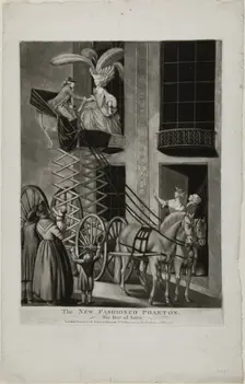 The New Fashion Phaeton, February 22, 1776. Creator: Philip Dawe