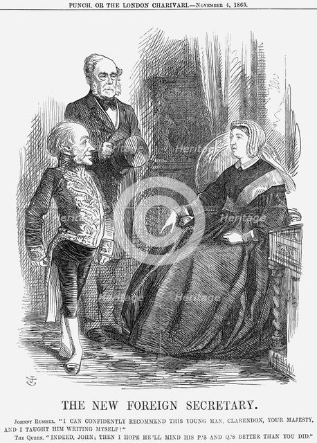 'The New Foreign Secretary', 1865. Creator: John Tenniel.