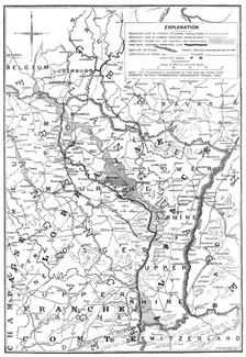 The new French-German frontier, 1871. Creator: Unknown