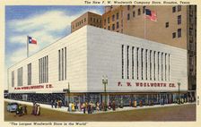 The new FW Woolworth Company store, Houston, Texas, USA, 1950