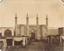 [The New Gate, Teheran], 1850s. Creator: Luigi Pesce