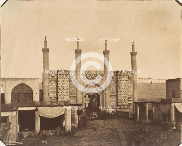 [The New Gate, Teheran], 1850s. Creator: Luigi Pesce.