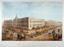 The new General Post Office, City of London, c1830. Artist: Henry Pyall