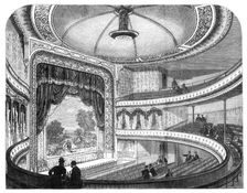 The new Globe Theatre, Strand, 1869. Creator: Unknown