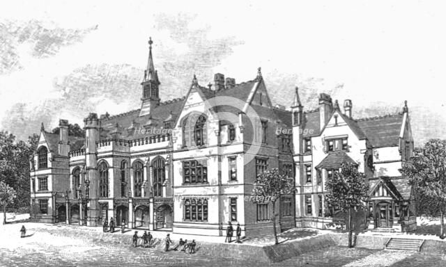 ''The New Grammer School Buildings at Bedford', 1891. Creator: Unknown.