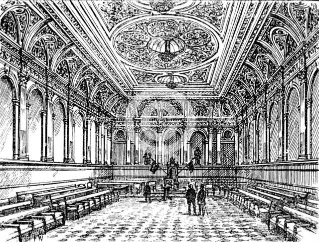 The new Great Hall of the Grand Lodge of Freemasons, 1890. Creator: Unknown.