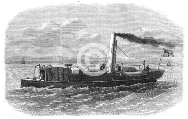 The new gun-boat Staunch, built at Elswick, Newcastle-on-Tyne, 1868. Creator: Unknown.