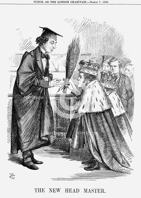 'The New Head Master', 1868. Creator: John Tenniel.