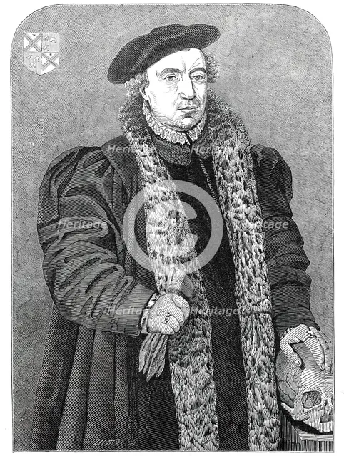 The 'New Holbein', at the National Gallery, 1845. Creator: Unknown.
