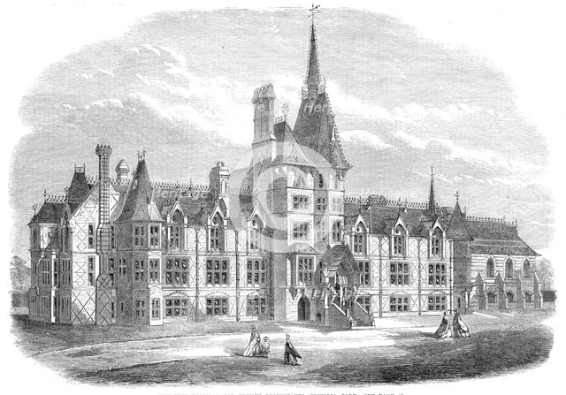 The new hospital for French Protestants, Victoria Park, 1865. Creator: Unknown.