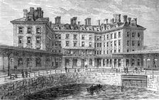 The new hotel and railway terminus at Holyhead, 1880. Creator: Unknown