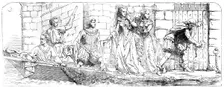 The New Houses of Parliament - Escape of Mary Queen of Scots from Lochleven..., 1854. Creator: Unknown