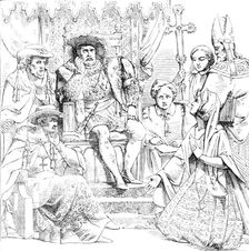 The New Houses of Parliament - Queen Catherine before Henry VIII, 1854. Creator: Unknown