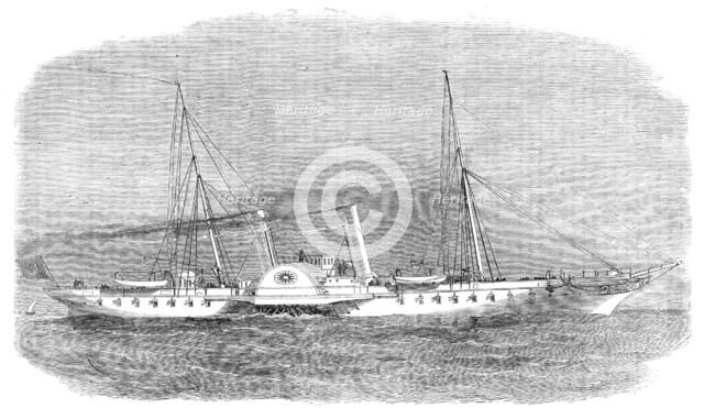 The new imperial steam-yacht, Taliah, built for the Sultan, 1864. Creator: Smyth.