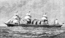 The new Inman steam-ship City of Rome, for Liverpool and New York, 1881. Creator: Unknown