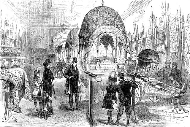 The new Indian Section, South Kensington Museum, 1880. Creator: M. P..